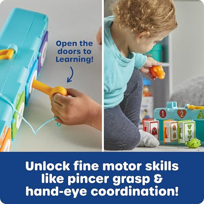 Learning Resources Lock & Key Clubhouse, Counting and Fine Motor Games, Combination Lock Toy, Montessori Activity Center for Kids, Preschool Learning Activities, Boy and Girls Gifts