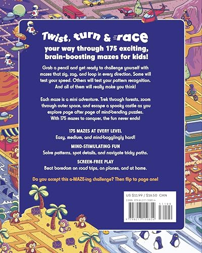 The Ultimate Maze Challenge!: 175 Mind-Bending Mazes for Kids (Hours of Fun, Screen-Free Activities)