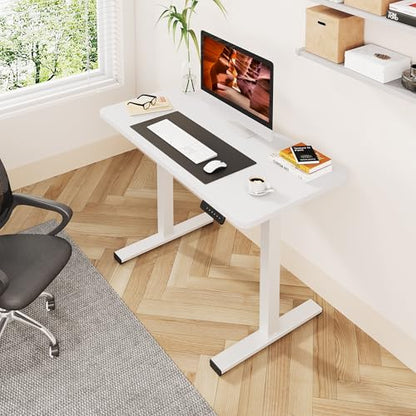 40''x24''One-Piece Adjustable Small Standing Desk for Home Office - color: White, size: 4024