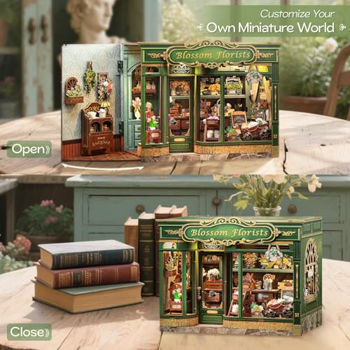 Fsolis Miniature House Book Nook Kit - color: Blossom Florists