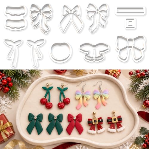 11PCS Bow Polymer Clay Cutters Set - color: Bow-11pcs