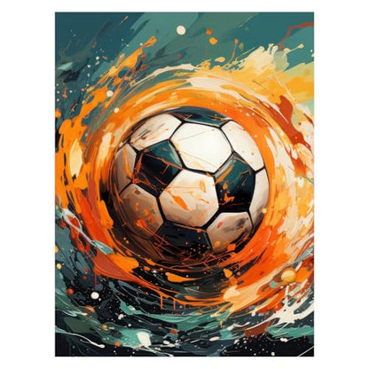 AUKELHJ Soccer Diamond Art Kits for Adults, Diamond Painting, 12x16 Inch - color: 18-Soccer, size: 12X16 inch