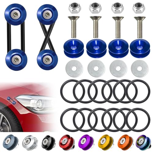 BFXM Universal Bumper Clips, Front Rear Bumper Quick Release Kit - color: Blue, size: 2set