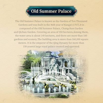 Old Summer Palace Micro Brick Building Set (5372 Pieces) – Landmark Model Chinese Imperial Garden Architecture Educational Toy Gift for Kids and Adults - color: Old Summer Palace
