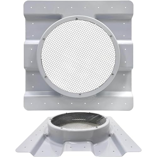 AdaptAIR® Roof Vent Adapter for Conex Shipping Container Ventilation - Fits 12-Inch Whirlybird Wind Turbine (Sold Separately) - Reduce Condensation & Heat with Container Vent for Small Home - size: Roof Adapter