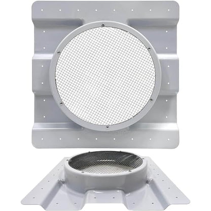 AdaptAIR® Roof Vent Adapter for Conex Shipping Container Ventilation - Fits 12-Inch Whirlybird Wind Turbine (Sold Separately) - Reduce Condensation & Heat with Container Vent for Small Home - size: Roof Adapter