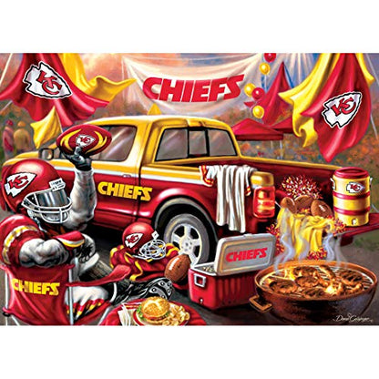 Masterpieces 1000 Piece Jigsaw Puzzle for Adults - NFL Kansas City Chiefs Gameday - 19.25"x26.75" - style: Kansas City Chiefs