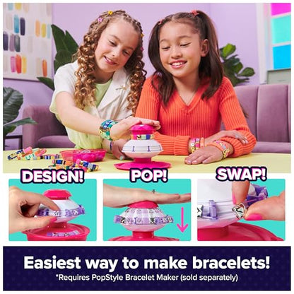 Cool Maker, PopStyle Expansion Pack, Bracelet Making Kit, over 50 Gem Beads, Makes 3 (Packaging May Vary), Arts and Crafts Kids Toys for Ages 7 and up - style: Bracelet Maker Expansion Pack