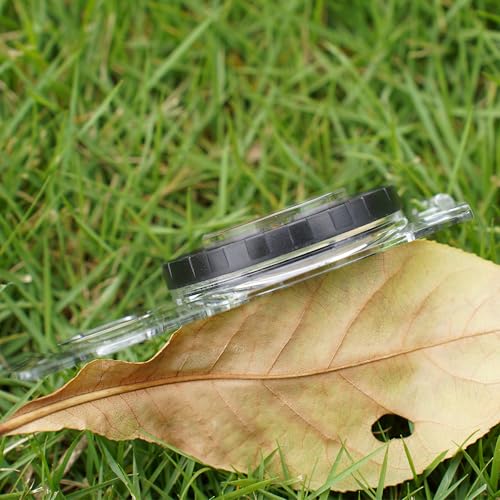 4 Pcs Outdoor Compass with Adjustable Declination,Magnifier,Ruler,Scale. Multifunctional Orienteering Waterproof Compass for Map Reading, Navigation, Hiking - color: 4 Pack Transparent