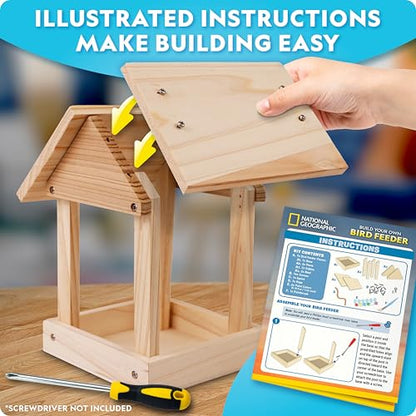 National Geographic Build Your Own Bird Feeder Craft Kit for Kids - style: DIY Bird Feeder