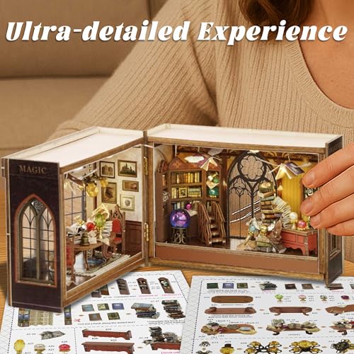 Flever Dollhouse Miniature DIY House Kit Creative Room with Furniture for Romantic Valentine's Gift (Magical Fate) - color: Magical Fate