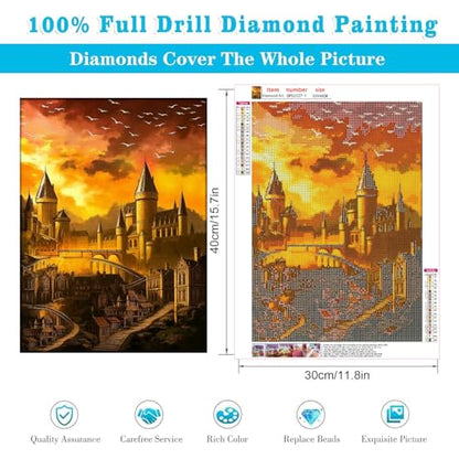 WUDWL 4 Pack Diamond Art Kits for Adults Diamond Painting Kits for Adult - color: DP03237