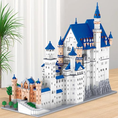 Architecture Neuschwanstein Castle Building Blocks Set, Famous World Architecture Model Building kit 11810 PCS Creative Collection Building Toys for Adults - color: Swan Stone Castle