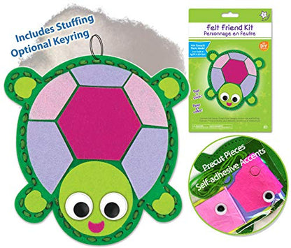 Turtle Project Kit Beginner Sewing Kit for Kids My First Sewing Kit Felt Animal Kit Art Projects for Preschoolers Sewing Kit Toddler Sewing Kit Felt Sewing Kit for Kids Sewing Kit Sewing for Beginners