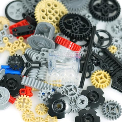 MALEKO Technical Gears Axles Set, 120+PCS MOC Car Building Block Parts - color: 120 Gear Set