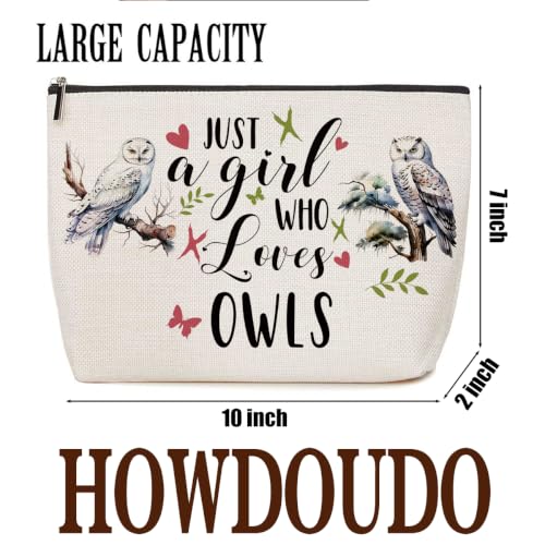 Lovdazzles Owl Gifts for Girls Makeup Bag Funny Animal Cosmetic Bag - color: Multicolor 1760