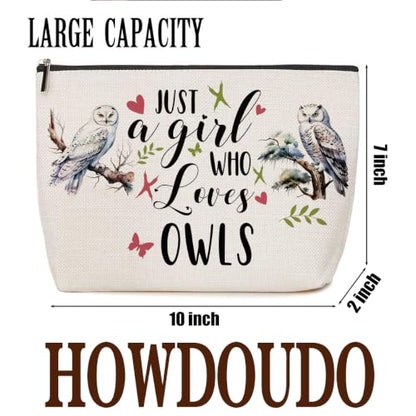 Lovdazzles Owl Gifts for Girls Makeup Bag Funny Animal Cosmetic Bag - color: Multicolor 1760