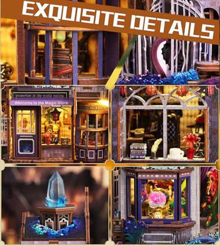 Spilay DIY Miniature House Kit for Adults, Miniature Dollhouse Building Kit - color: The Gate of the Secrep Realm