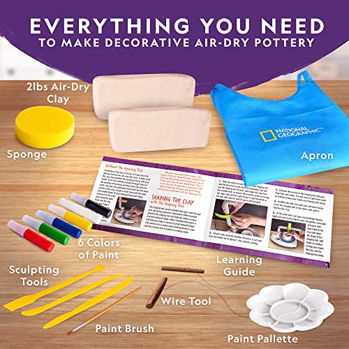 National Geographic Pottery Wheel for Kids Complete Beginner Kit - style: Starter Pottery Wheel