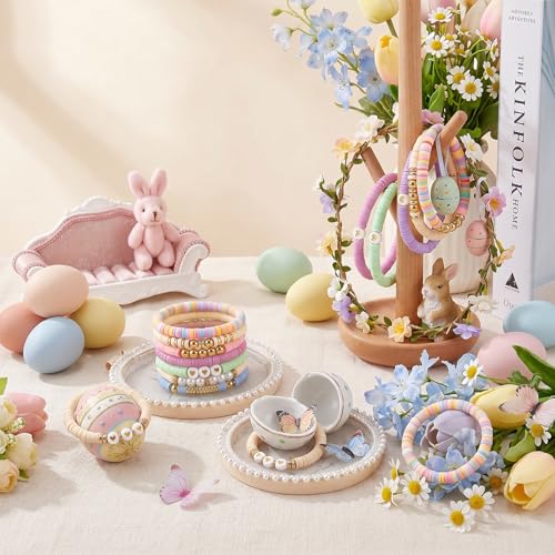 3500pcs Pastel Clay Beads for Bracelets Making 6mm Heishi Beads Polymer Flat Round Disc Clay for Jewelry Making Gradient Pastel Color Bead Crafts - color: Pastel