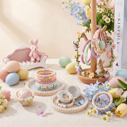 3500pcs Pastel Clay Beads for Bracelets Making 6mm Heishi Beads Polymer Flat Round Disc Clay for Jewelry Making Gradient Pastel Color Bead Crafts - color: Pastel