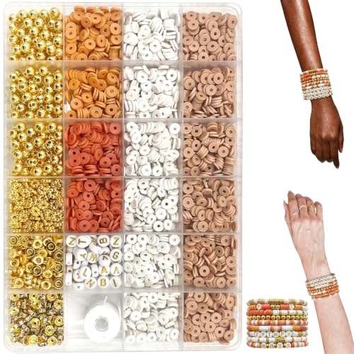 Fall Thanksgiving Bracelet Kit with Disc Beads and Letter Beads - color: style 07