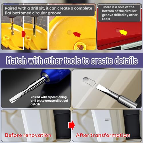 stedi 2PCS Model Scriber Chisel Replacement Blades 2mm+2.5mm - style: 2mm+2.5mm(Chisel Blade)