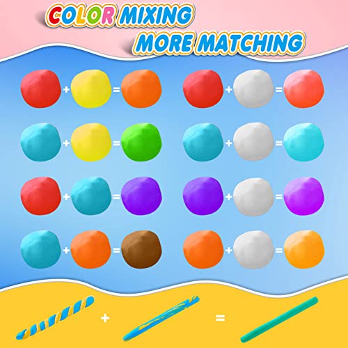Air Dry Clay, 84 Colors Modeling Magic Clay for Kids - color: 84 Colors