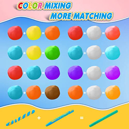 Air Dry Clay, 84 Colors Modeling Magic Clay for Kids - color: 84 Colors