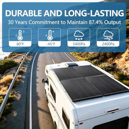 400W Solar Panel for Power Stations 12Volt/24 Volt 25% High-Efficiency ﻿ - size: 200W 2PCS