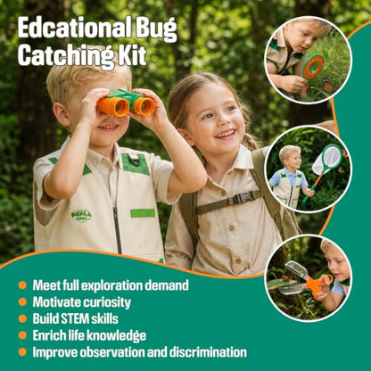NAUGHTY PANDA Kids Explorer Kit, 28 Pcs Bug Catching Kit