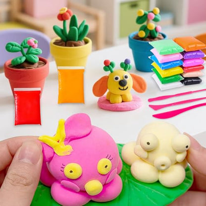 Purple Air Dry Clay 12 Packs Foam Clay Air Dry Foam Clay for Kids,Moldable Super Light Weight Clay Perfect for Arts, Crafts, Classroom Teaching - color: Purple