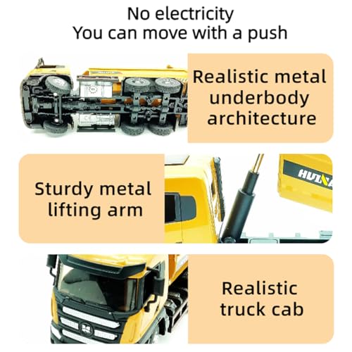 All-Metal Mining Truck Die Cast Model 1:50 Scale - Highly Detailed Construction Toy, Perfect for Collectors and Display, Durable Alloy Material, Ideal Gift - style: Dump Truck model