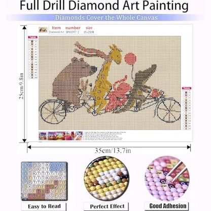 9 Pack Animal Diamond Art Kits for Adults Diamond Painting Kits for Adult - color: DP03397