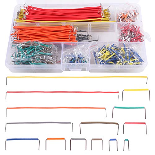 Jumper Wire Kit - 840 Piece Breadboard Jumper Wire Set, 14 Assorted Lengths for Prototyping