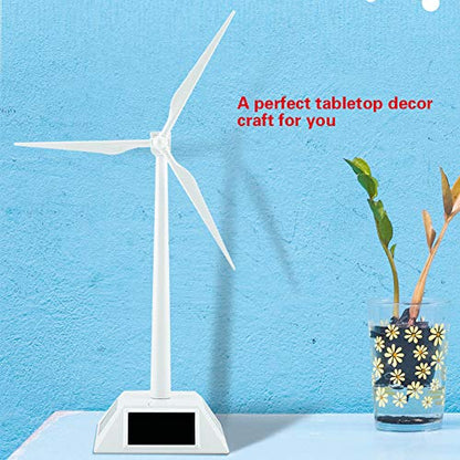Solar Wind Toy Solar Powered Wind Mill ABS Plastic Mini Wind Turbines Home Decor Toy