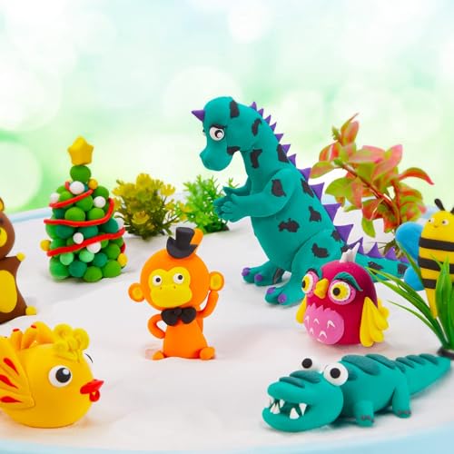 Air Dry Clay Kit for Kids – 50 Colors 15g Each, Non-Toxic Modeling Clay Set - color: 50 Colors