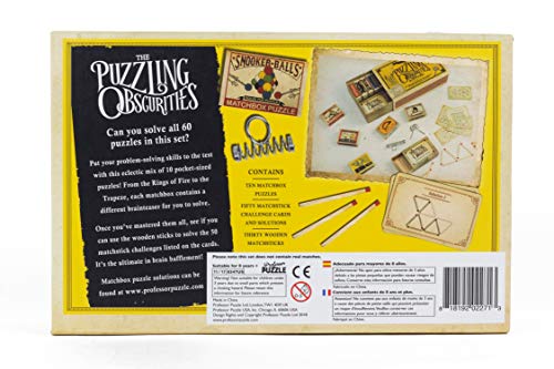 The Obscurities Box of Brain Teasers | 10 Matchbox Puzzles & 50 Challenges