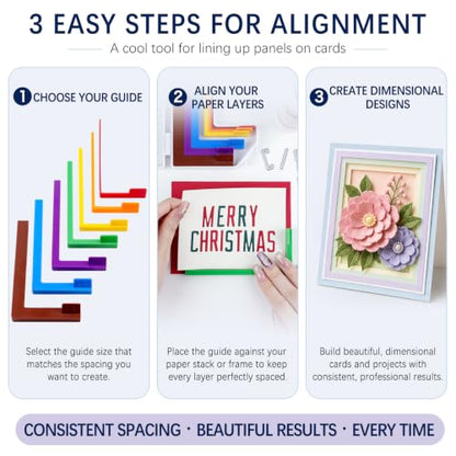 BAOFALI 9 Pcs/Set Alignment Guides with Stamp Positioning Tool Sets - color: 7Alignment Guides +2Stamp Positioning