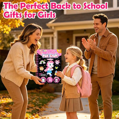 FUNNYB&G Foil Art Craft Kit for Kids, Sparkly Birthday Gift Toy for Girls - style: Back to School