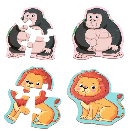 Magnetic Puzzles for Kids Ages 3-5, Travel Toddler Animal Puzzle Toy - style: Animal