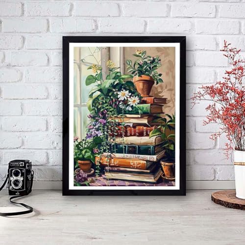 Plant Book Diamond Art Kits for Adults - Diamond Painting Kits 12X16 inch - color: Plant Book