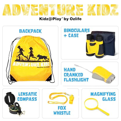 Adventure Kidz Yellow Outdoor Exploration Kit for Children - color: Yellow