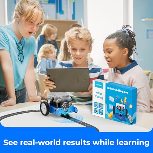Makeblock mBot Arduino Robot Kit with Scratch Coding Box for Kids Ages 8-12 - size: mBot Coding Box