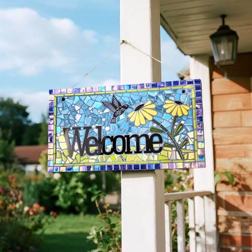 Youway Style 200g Iridescent Glass Mosaic Tiles for Crafts Bulk,Sky Blue - color: Sky Blue, size: 200g