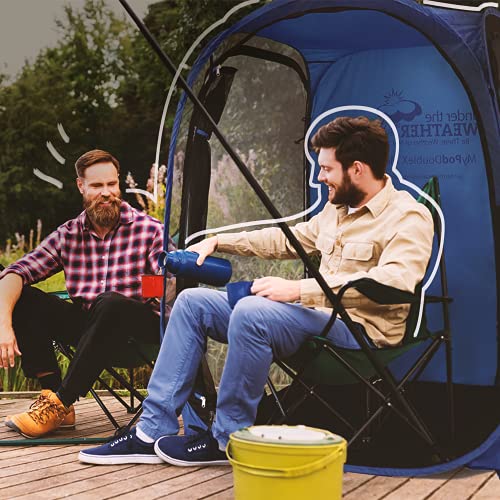 WeatherPod® MyPod™ Mesh 1-Person Pop-Up Sports Shelter - color: Navy, size: X-Large