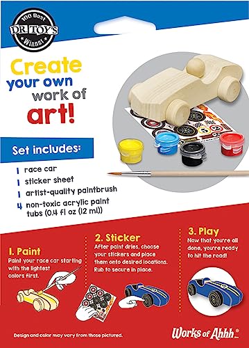 Works of Ahhh Mini Craft Set - Race Car Build & Paint Family Craft Set - style: Race Car