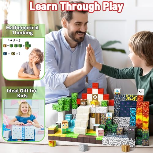 Intoypad 300PCS Magnetic Blocks, Magnetic Building Tiles STEM Toys for Kids - style: 300Pcs