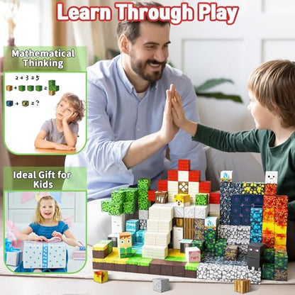 Intoypad 300PCS Magnetic Blocks, Magnetic Building Tiles STEM Toys for Kids - style: 300Pcs