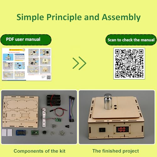 Electronics Project Kit for Boys Girls, DIY Electronic Scale Kit, Science Kits for College High School Education, STEAM Project Kits